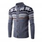 Men\'s Fashion Snowflake Thicken Warm Knitwear Casual Coat Christmas Sweater