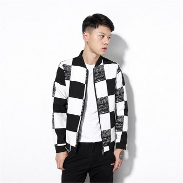 Quick delivery 2017 New Spring Autumn Fashion Short Coats College Hip Hop Jacket Casual Mens Jackets