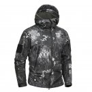 Mege Brand Python Pattern Camouflage Men Sharkskin Softshell Autumn Hoodies Jacket, Military Clothin