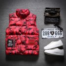 Winter Men Vest Fashion 2017 Stand Collar Camouflage Print Waistcoat Men Patch Design Sleeveless Jac