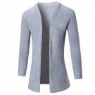 Men Trench Coatt 2017 New Coat Male Sweater Knitting Jacket Pure Color Cardigan Long Sleeve  Brand O