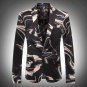 new Flower blazer jacket male slim fashion men\'s fashion personality flat flannelette print coat hi