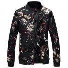New Arrivals 2017 Men Fashion Jacket and Coats Casual Men Flowers Outwears Spring Autumn Plus Size 5