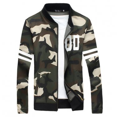 New 2017 Free Shipping Spring New Camouflage Jacket Baseball Shirt Male Models Men\'s Fashion Print 