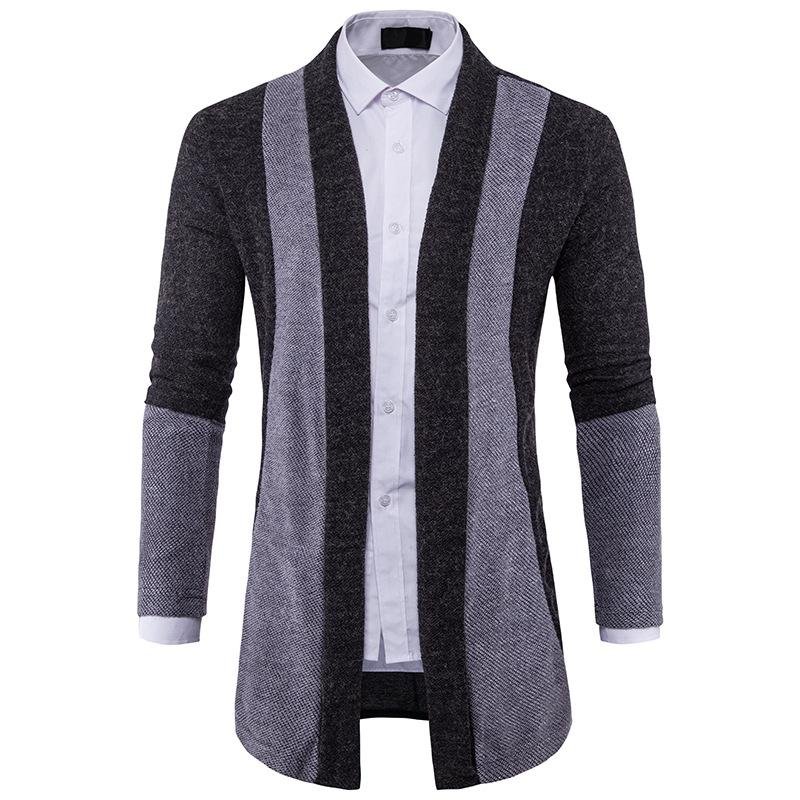 New Arrivals Men Cardigans Autumn and Spring Men\'s Fashion Cardigan Casual Slim Fit Kinitted Coat 3