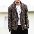 Mens sweaters V neck winter Cardigan Knitwear Slim Casual Lapel Single-Breasted 2016 fashion autumn 