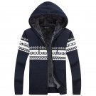 Winter Warm Thick Mens Sweaters /  Casual Fleece Knitted Sweater coat Men Designer Hooded Cardigans 