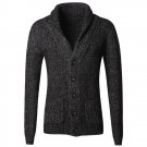 charcoal gray cardigan sweater men brand 2017 new spring male thick knitted sweater warm men casual 