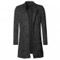 2017 Men autumn winter new black gray mixed color coarse cardigan men slim fashion cotton European s