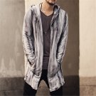 New brand fashion casual Mens autumn long sweater coat knit cardigan hooded sweater warm Slim Fit Me