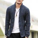 2016 NEW Men\'s cotton Sweater Slim wool Cardigans knitted coat open stitch V-Neck Long Sleeve Fashi