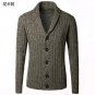 2016 NEW Men\'s cotton Sweater Slim wool Cardigans knitted coat open stitch V-Neck Long Sleeve Fashi