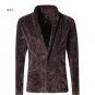 Men new winter plush furry suit cardigan metrosexual men slim cashmere American style warm jacket ca