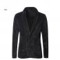 Men new winter plush furry suit cardigan metrosexual men slim cashmere American style warm jacket ca