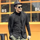 Thin cardigan men Brand casual autumn long sleeve solid thin cardigans male cardigan trends suit col