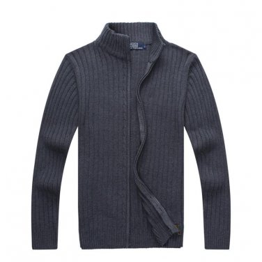Factory direct men autumn and winter zipper sweater cardigan Korean fashion sweaters Jacket coat who