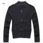 Men slim Casual Double zipper Knitwear coat autumn winter men\'s cardigan sweaters slim fit stand Co