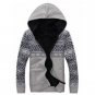 Fashion Men\'s Sweaters Coats Cotton Long Sleeve Mens Winter Sweaters Hooded Knitted Casual Sweaters
