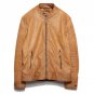 Autumn Moto Vintage Mens Jackets Coat Motorcycle PU Male Leather Jacket Men Casual Stand Collar Slim