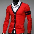 Cardigan Mens Sweaters Knitwear Fashion Casual Long-sleeved Thin Coat Men\'s V-neck Knitting Sweater