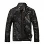 Men Leather Jacket Winter PU leather Jackets Casual Coats Jaqueta Masculina Couro Stand Collar Warm