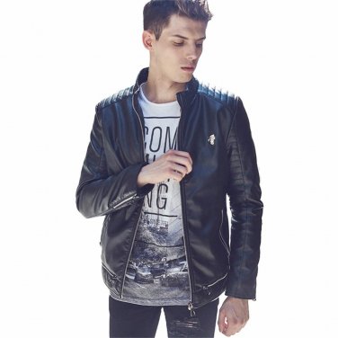 Winter PU Leather Jacket Men Brand Luxury Casual Suede Jacket Mens Motorcycle Jackets Coats Jaqueta 