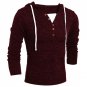 Sweater Men Pullovers Casual Fashion Sweater Knitted Hooded Loose Fit Knitting  Cotton Polyester Men