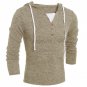 Sweater Men Pullovers Casual Fashion Sweater Knitted Hooded Loose Fit Knitting  Cotton Polyester Men