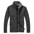 2017 autumn and winter new wool coat Men \'s casual cashmere cardigan jacket Fashion collar collar m