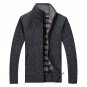 2017 autumn and winter new wool coat Men \'s casual cashmere cardigan jacket Fashion collar collar m