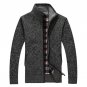 2017 autumn and winter new wool coat Men \'s casual cashmere cardigan jacket Fashion collar collar m