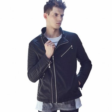 Winter Leather Jacket Men Punk Brand Suede jackets Luxury Fashion Coats Casual Leather Jaqueta De Ma