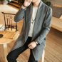 2017 Men Long Thin Cardigan Mens Solid Sweaters Cardigan Trench Man Black Sweater Knitwear Male Cloa