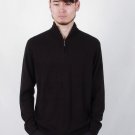 2016 Autumn Winter Men\'s clothing Solid Color Zipped Turtleneck Long Sleev Sweater Male Knitted Pul
