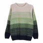 Men\'s Casual Round Neck Winter Warm Long Sleeve Striped Knit Sweater Pullover Knitwear Jumper Coat