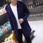 TG6193 Cheap wholesale 2017 new Han edition hooded youth big yards long in pure color coat knitting 