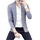 TG6418  Cheap wholesale 2017 new Young men sweater thin long sleeve coat pure cardigan sweater
