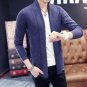 TG6418 Cheap wholesale 2017 new Young men sweater thin long sleeve coat pure cardigan sweater