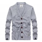 The new listing of autumn and winter men sweater long-sleeved warm sweater V-neck casual Slim solid 