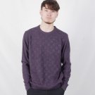 Spring Autumn Men\'s clothing O-Neck Jacquard Weave Plaid Long Sleeve Pullover Knitted Male Sweater 