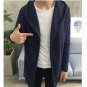 Men\'s spring cardigan High grade pure cotton knitted jacket Solid color cultivate one\'s moral char