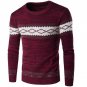 2016 Cotton striped Sweater Men Brand Jacquard Jumpers O neck Pullover lover Couple Mens Sweaters Bl