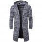 Men Slim Coat Winter men\'s Long Sleeve Jacket Trench Stylish Cardigan knit Warm Knitwear Jackets fo