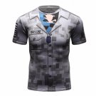 2017 the latest 3 d compression shirt printing T-shirt man raglan sleeve clothes quick dry coat male