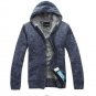 Hot 2017 new Men\'s Fashion winter Knitted jacket Coat Cotton Hooded thick white cardigan sweater Sw
