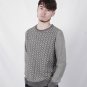 New Geometric O-Neck Long Sleeve Computer Knitted Casual Men Male Pullover Sweater Jerseys Coat Men
