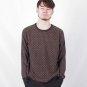 New Geometric O-Neck Long Sleeve Computer Knitted Casual Men Male Pullover Sweater Jerseys Coat Men