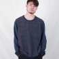 New Geometric O-Neck Long Sleeve Computer Knitted Casual Men Male Pullover Sweater Jerseys Coat Men