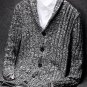 Men sweater 2017 new spring and autumn thin cardigan turn-down collar sweater male slim V-neck knitt