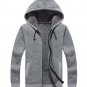 New Winter Knitting Cardigan Male Casual Sweater Men Hooded Coats 2017 Brand Casual Zipper Velvet Ho